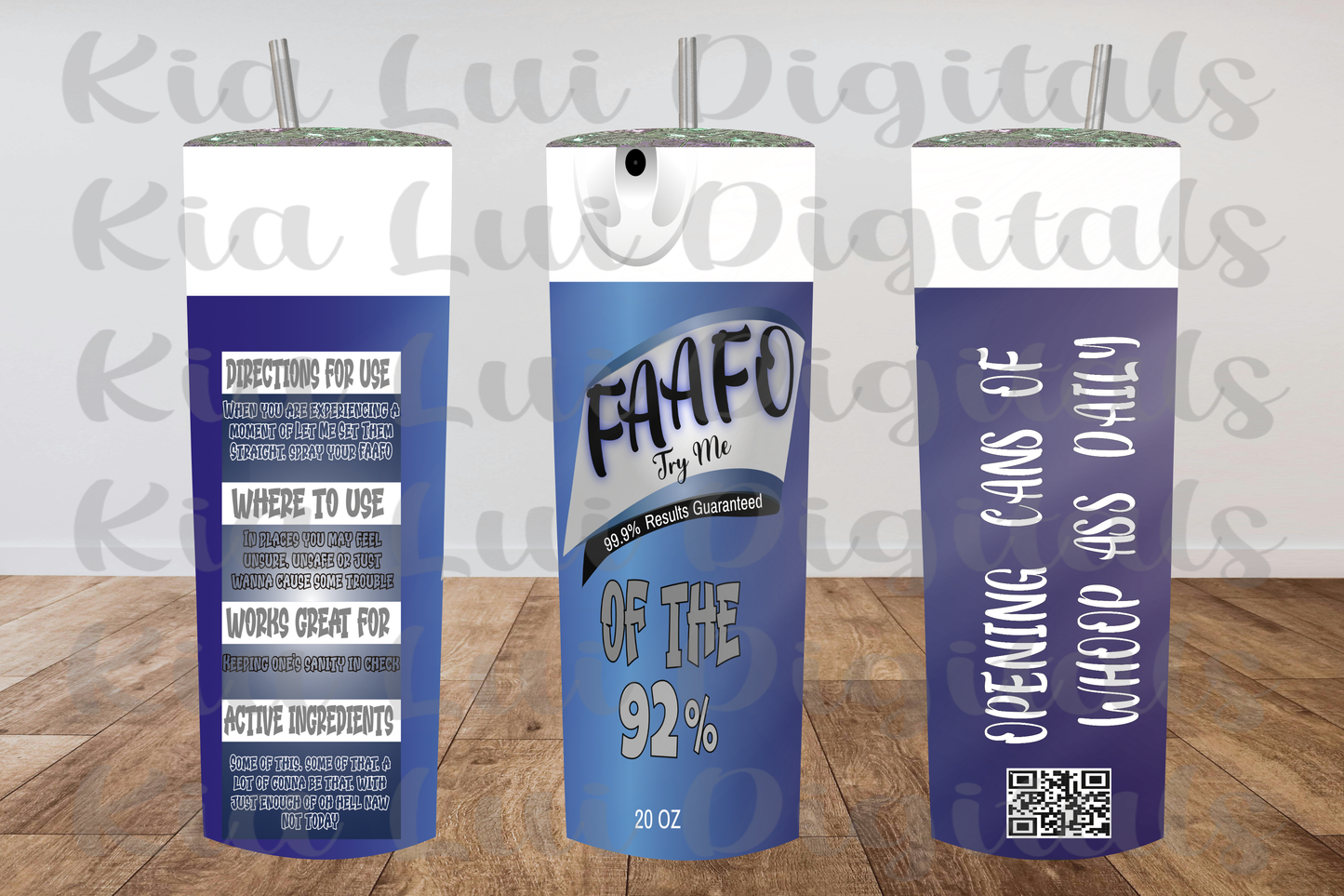 FAAFO Try Me (Of the 78% or Of the 92%) Tumbler - Kia Lui Media