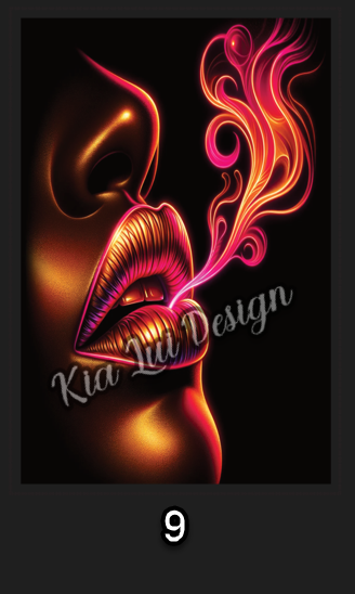 Neon Lips Bookmark Collection - Kia Lui Media