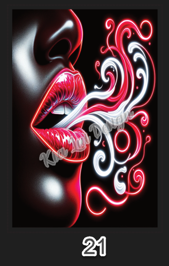 Neon Lips Bookmark Collection - Kia Lui Media
