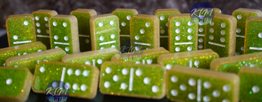 Dominoes - Playable Set of 28 - Personalized - Cotton Bag - Kia Lui Media