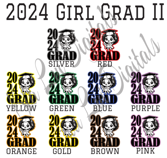 Decorative 2024 Girl Colorful Graduation I Plastic Cups - With Lids - Kia Lui Media