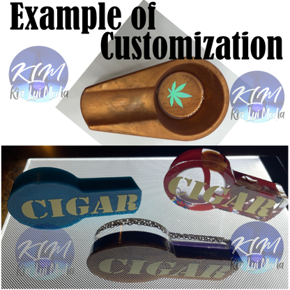 Cigar Ashtrays - Straight Bottom - Personalized - Kia Lui Media