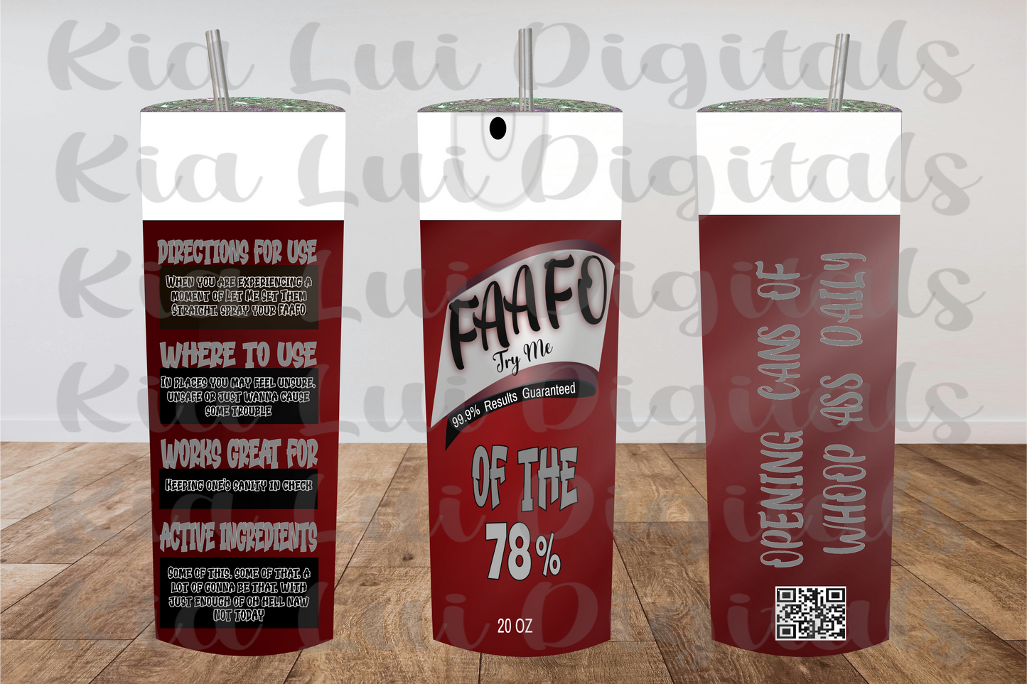 FAAFO Try Me (Of the 78% or Of the 92%) Tumbler - Kia Lui Media