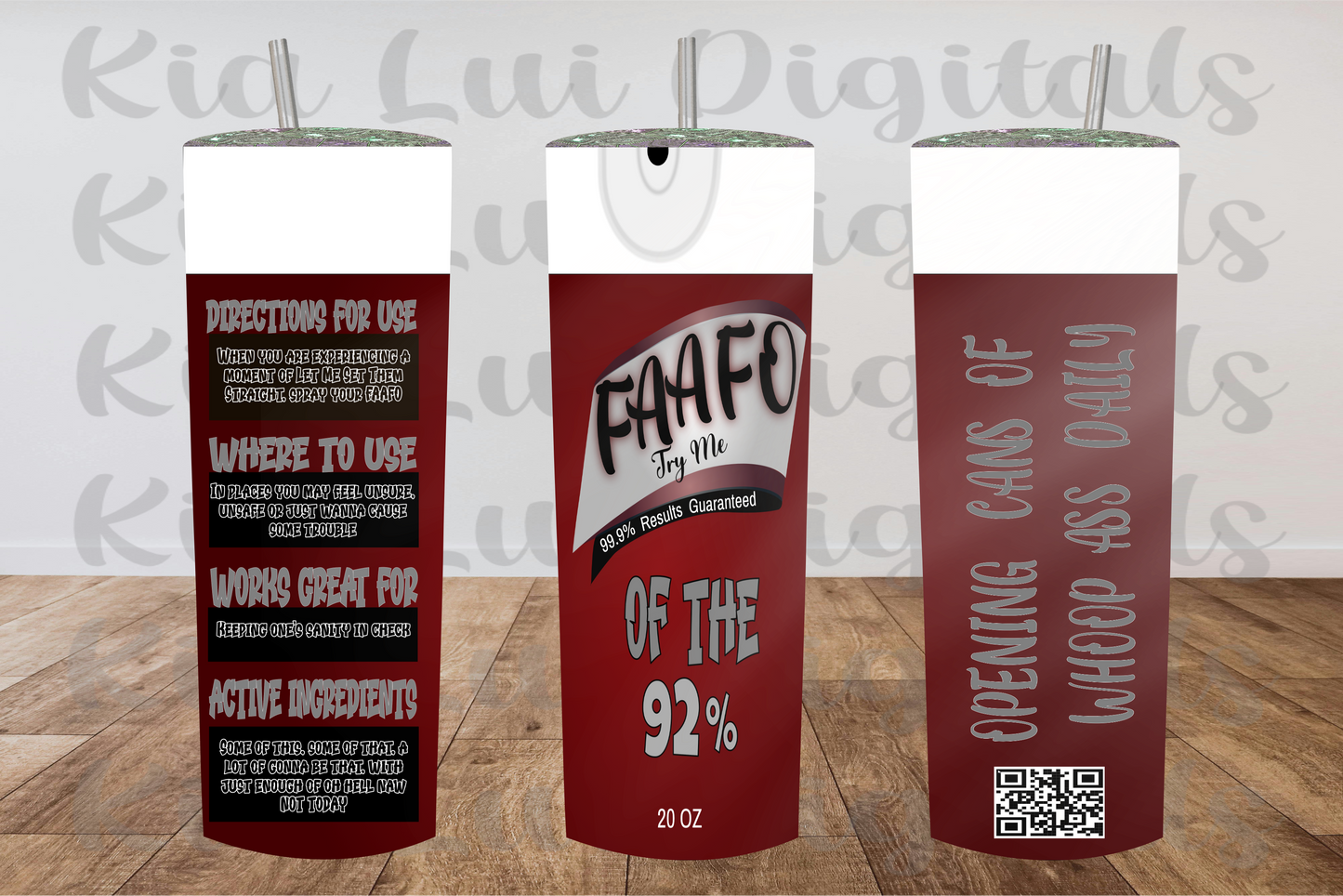 FAAFO Try Me (Of the 78% or Of the 92%) Tumbler - Kia Lui Media