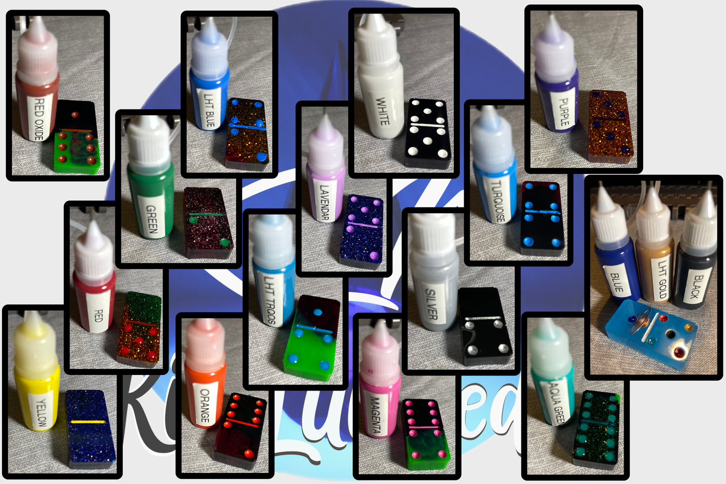 Dominoes - Playable Set of 28 - Personalized - Cotton Bag - Kia Lui Media