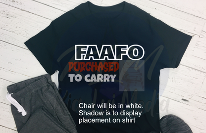 FAAFO PURCHASED TO CARRY - CHAIR - Kia Lui Media