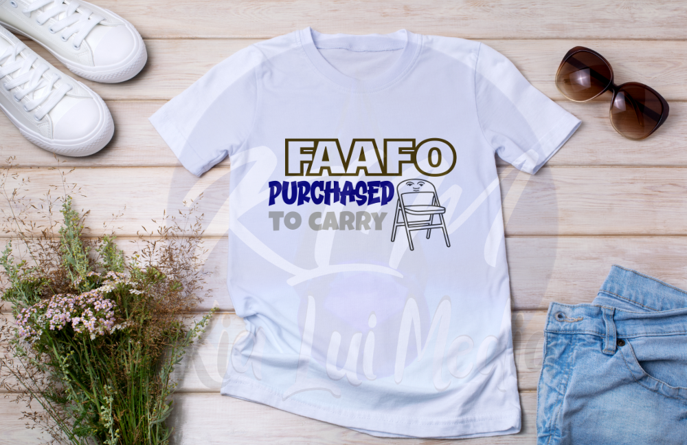 FAAFO PURCHASED TO CARRY - CHAIR - Kia Lui Media